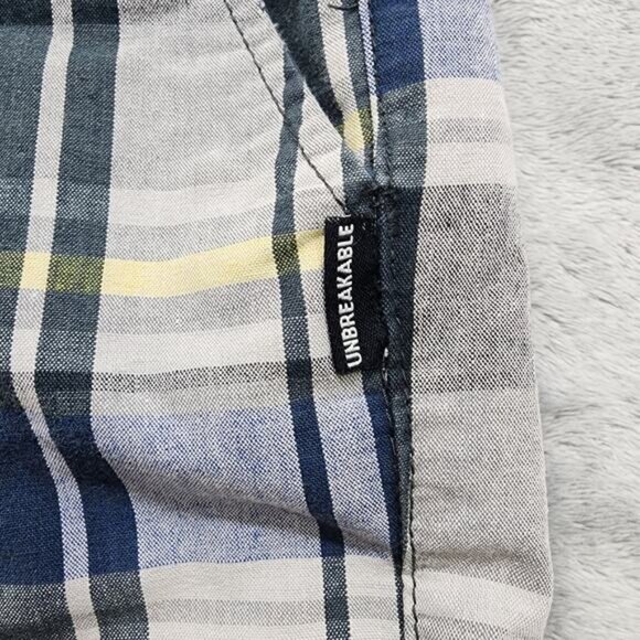 ZOO YORK Shorts Mens 32‎ Blue Yellow Black Plaid Bermuda Shorts Skater Boarding - Picture 2 of 6